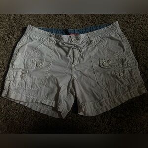 Unionbay Shorts | White Union Bay Drawstring Cargo Shorts